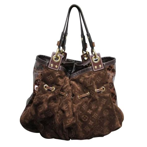 louis vuitton suede purse